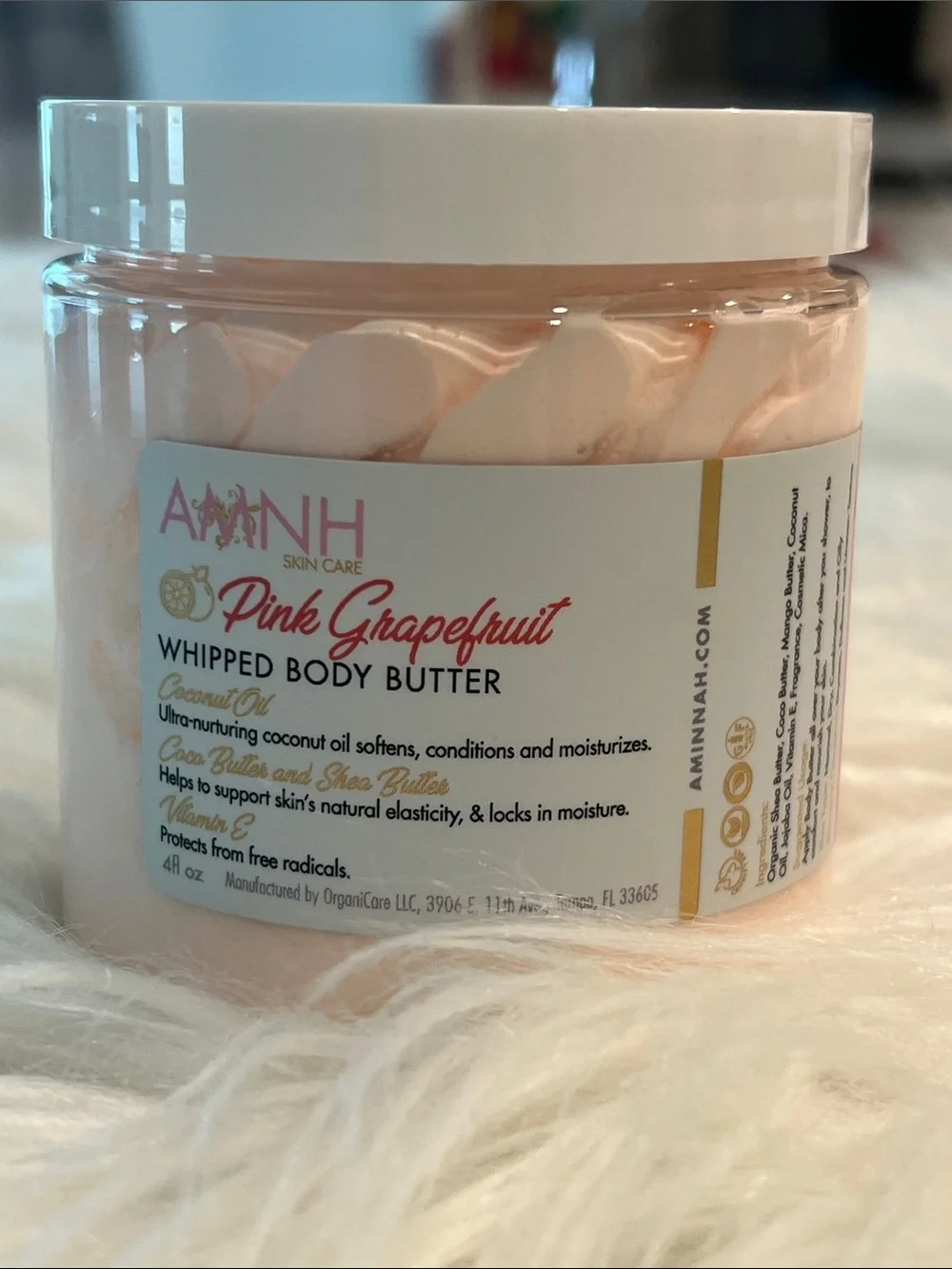 NWT Aminnah Pink Grapefruit Whipped Body Butter retails $38.00 USD